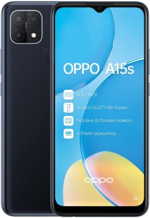 Смартфон OPPO A15s 4/64GB Black