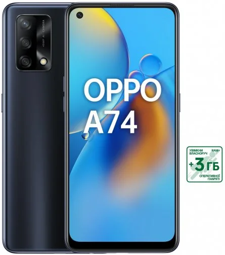 Фото: Смартфон OPPO A74 4/128GB Prism Black № 13 | KTC