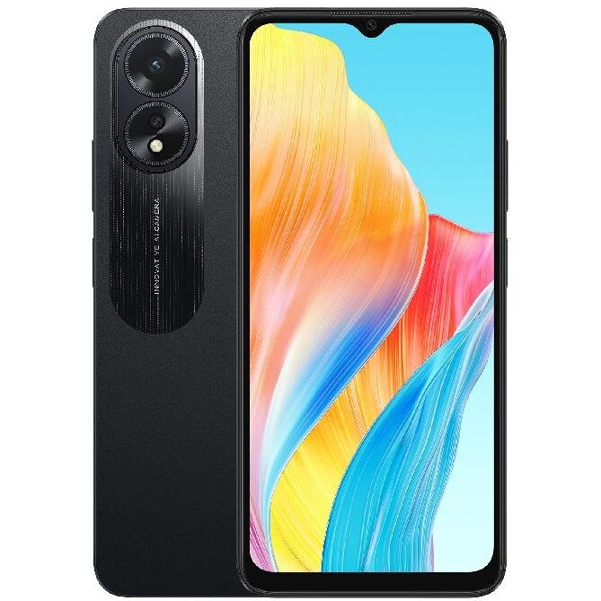 Смартфон OPPO A38 4/128GB Glowing Black | ОРРО Україна | Офіційний